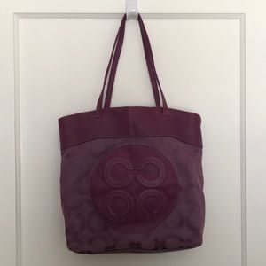 Coach Tote Bag - Plum